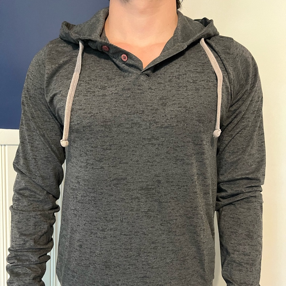 Lightweight grey hoodie